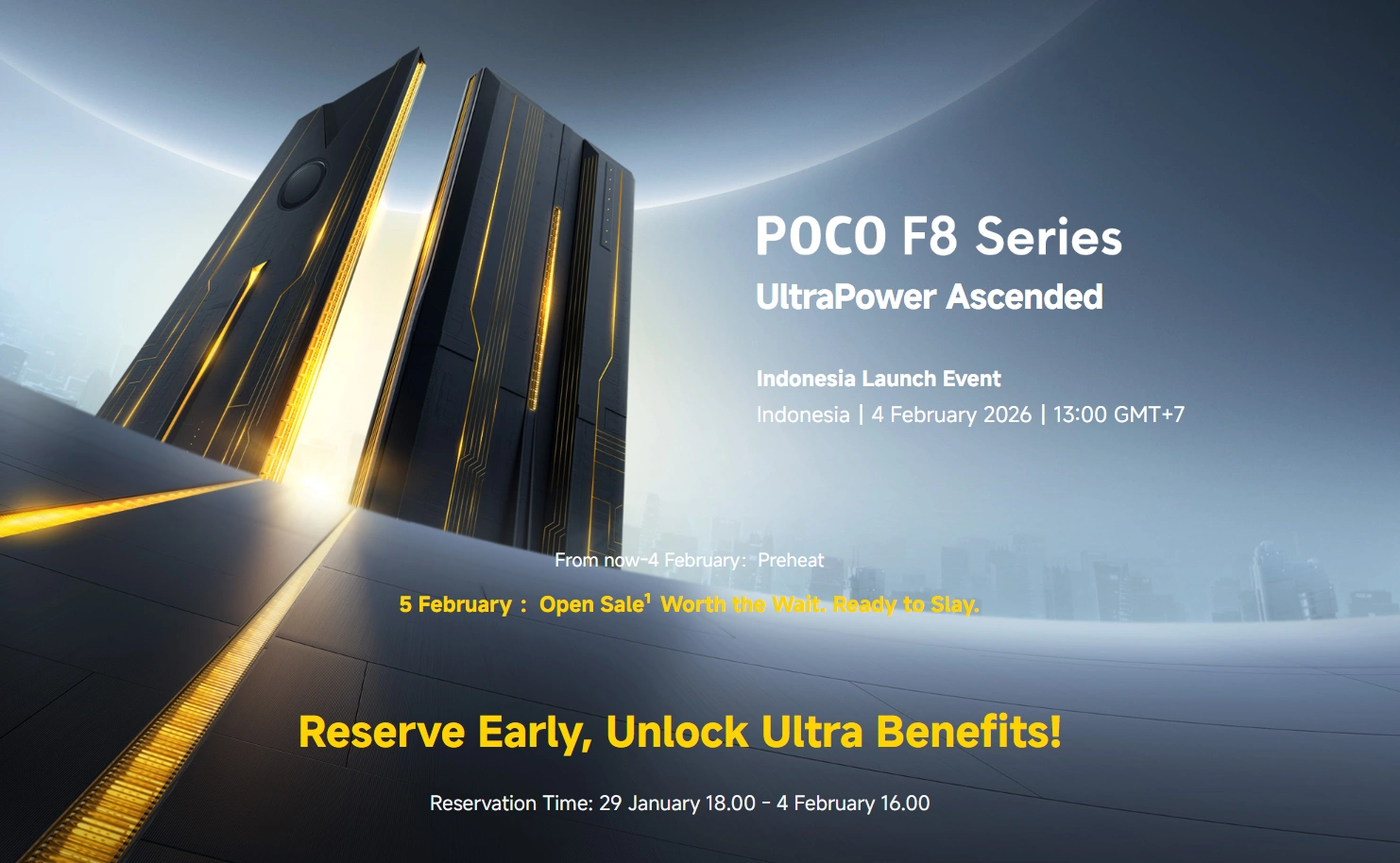 POCO F8 Series Dikonfirmasi Bakal Rilis di Indonesia 4 Februari